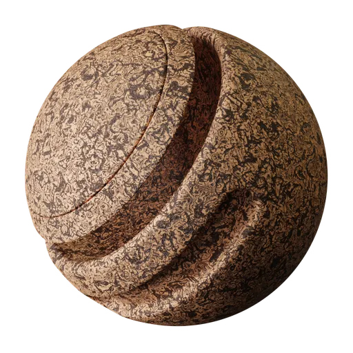 High-quality procedural cork texture for Blender 3D material library, suitable for realistic architectural and product visualization.