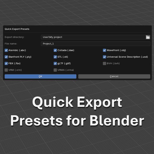 Quick Export Presets