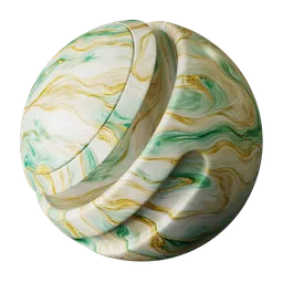 Mint Gold Alabaster Marble