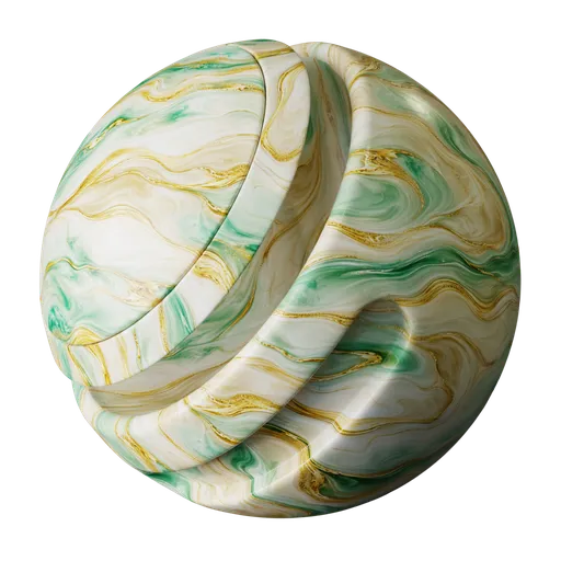 Mint Gold Alabaster Marble