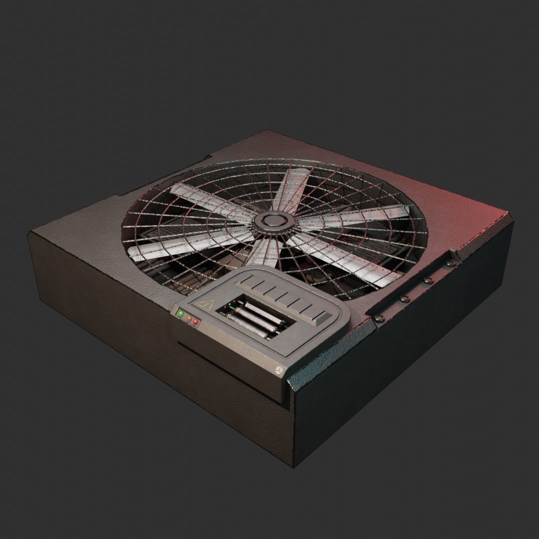 Air Conditioner (No Rusty) 3D Industrial models BlenderKit