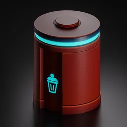 Sci Fi  Trash bin