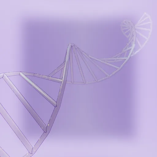 Stylized anime style DNA Double Helix