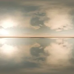 Soft Sunrise Sky Reflection