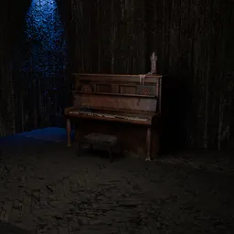 Dark Piano room