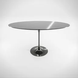 Black Saarinen Oval Table