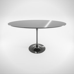 Black Saarinen Oval Table