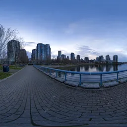Downtown City Buildings Twilight
