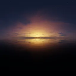 Golden Twilight Sky Night