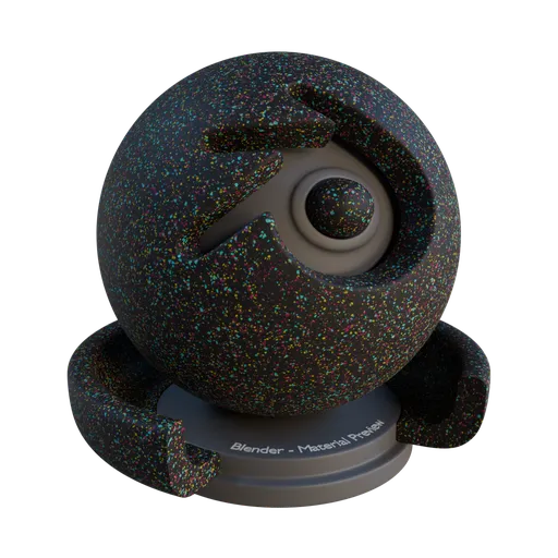 Procedural Terrazzo Rubber Gym Floor