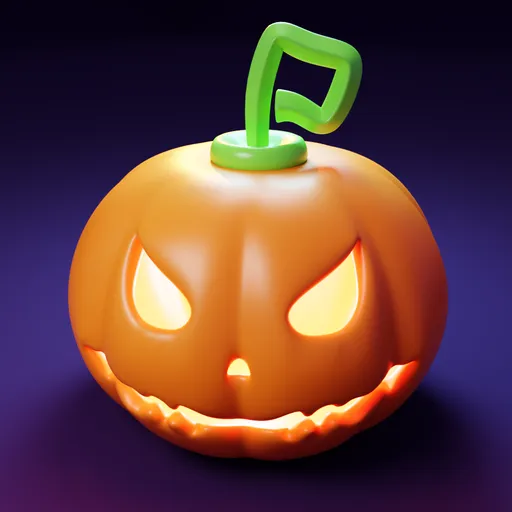 Stylized Halloween Pumpkin