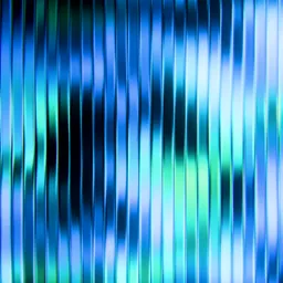 Fluted Glass Neon Cyber Wave Vertical