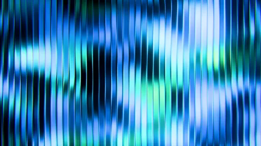 Fluted Glass Neon Cyber Wave Vertical