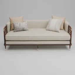 Fabric Sofa with Wood Frame