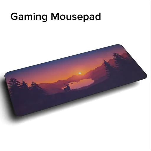 High-resolution wide-format gaming mousepad 3D model with nature-inspired design in Blender.