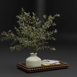 Olive Branch Vase Decor