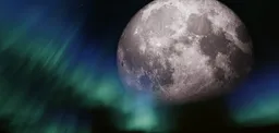 Aurora Fog Moon
