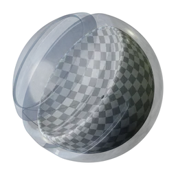 Blue scratched glass