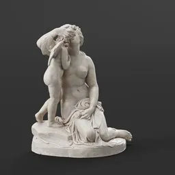 statue of Venus Kissing Cupid