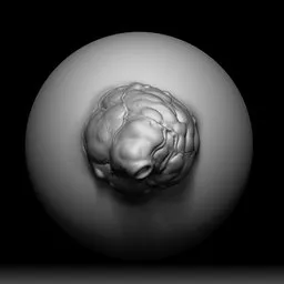 3D sculpting brush effect for monstrous fleshy textures in Blender models