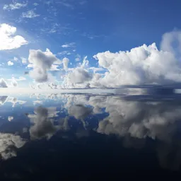 Sunny Dramatic Clouds Ocean