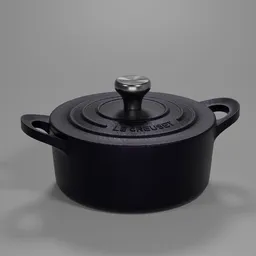 Mini-cocotte matt black