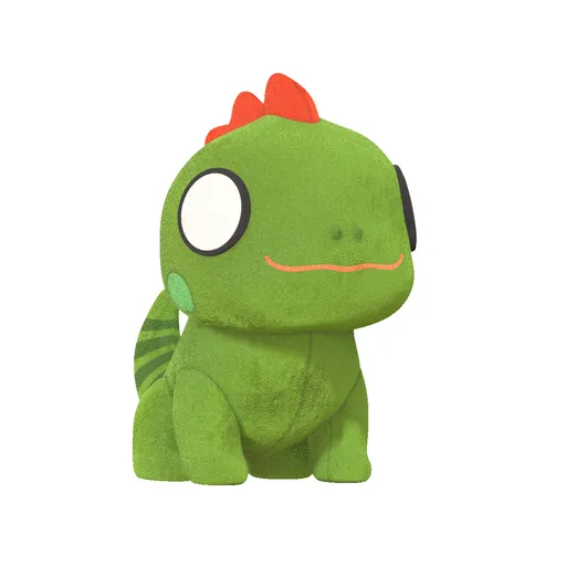 Cute Iguana Plushie (unrigged)