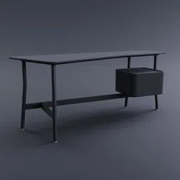 L40 Sled Desk (Right Drawer)