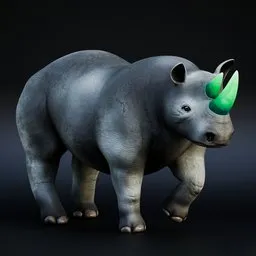 Rhino Emerald (Rigged)