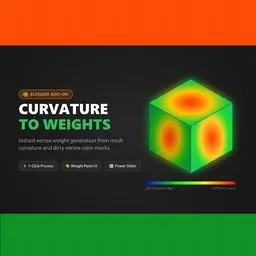 Vertex Colors to Inverted Weights