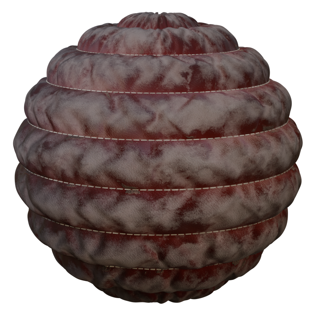 Puffy Weathered Red Rubber | FREE fabric materials | BlenderKit