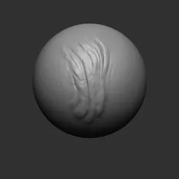 Detailed NS Cheek Deep sculpting brush for 3D models creates realistic skin textures in Blender.