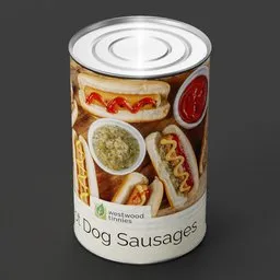 Tin Can Hot Dog Sausages