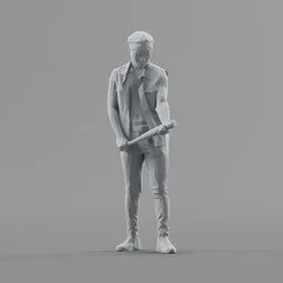 Lowpoly Male Standing
