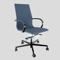 Frezza Executive Chair Navy Blue Fabric