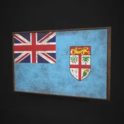 Fiji Flag Picture Frame
