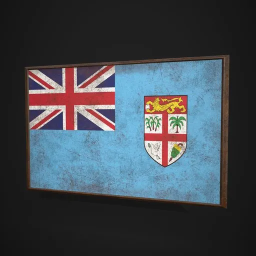 Fiji Flag Picture Frame