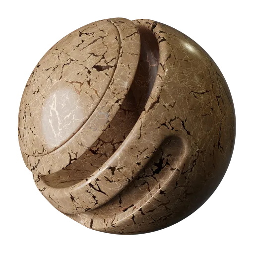 Brown metalic marble
