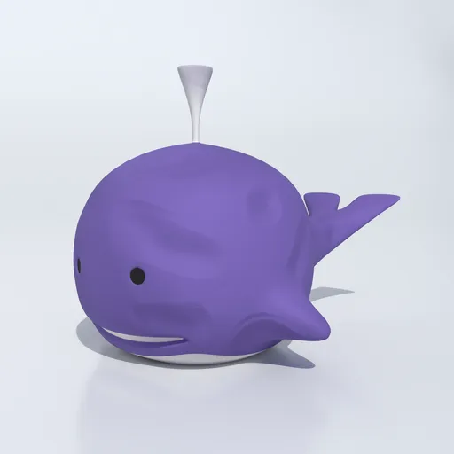Whale Clay Toy