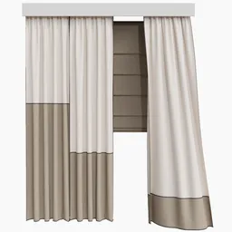 Roman and Cotton Curtain