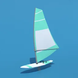 Low Poly Wind Surf