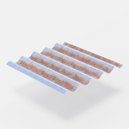 Corrugate Roof Panel Wavy | FREE Industrial parts models | BlenderKit