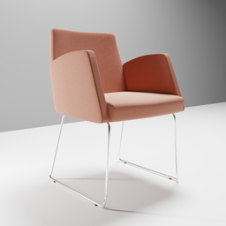 "Downloadable 3D model of the Fulô Armchair by Fernando Jaeger, perfect for interior design projects. The compact size, ergonomic comfort, and customizable finishes make it a stylish addition to any space. Created using Blender 3D software."