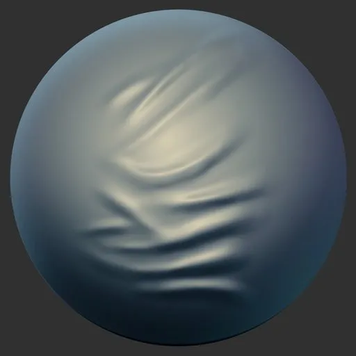 3D sculpting tool for creating realistic fabric wrinkles, compatible with Blender.