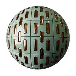 Luxury Green and Gold Tiles