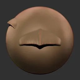 Blender 3D sculpting ER Dragon Brush 135 for detailed reptilian skin texture creation.