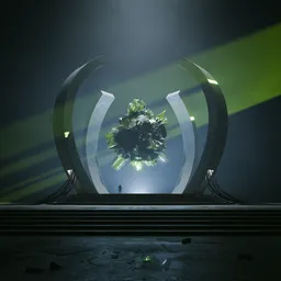 Futuristic Crystal Environment