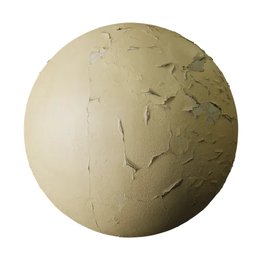 Peeling Yellow Wall Paint