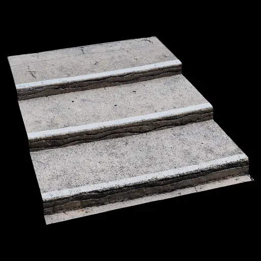 Stone floor step