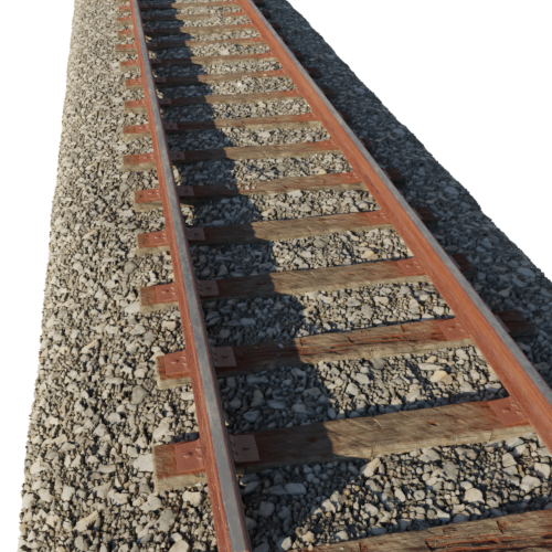 Train Tracks FREE Cargos models BlenderKit